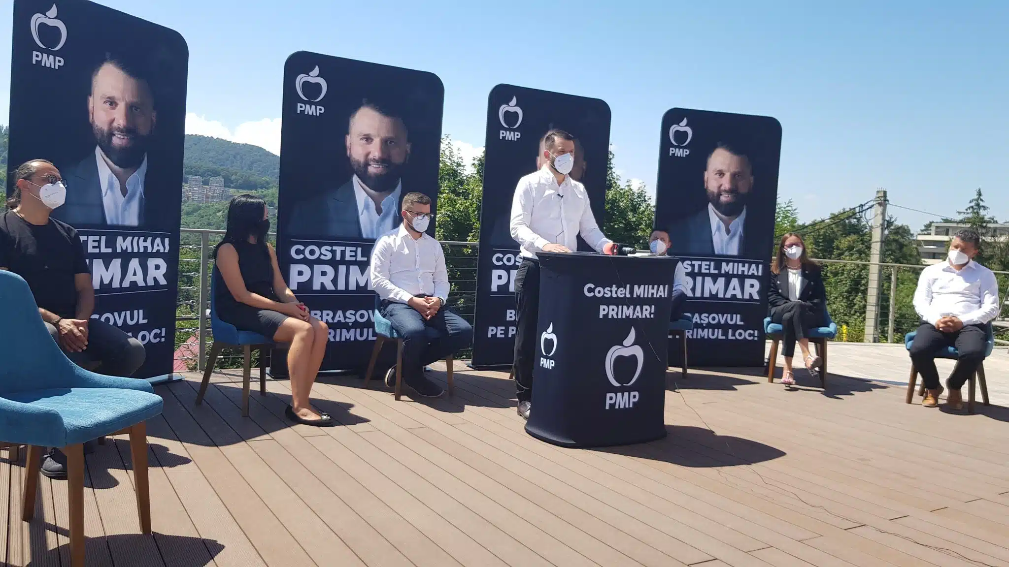 PMP Brașov și-a prezentat candidații pentru Consiliul Local. Un medic, un coordonator al Avocatului Poporului, o fostă gimnastă și un rocker, pe lista scurtă propusă de Costel Mihai