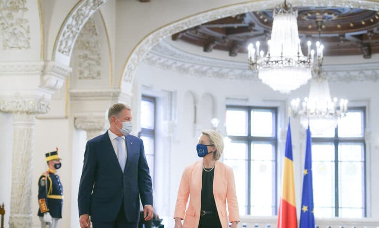 Ursula Von Der Leyen Se întânește Cu Klaus Iohannis La Palatul Cotroceni 60mro 